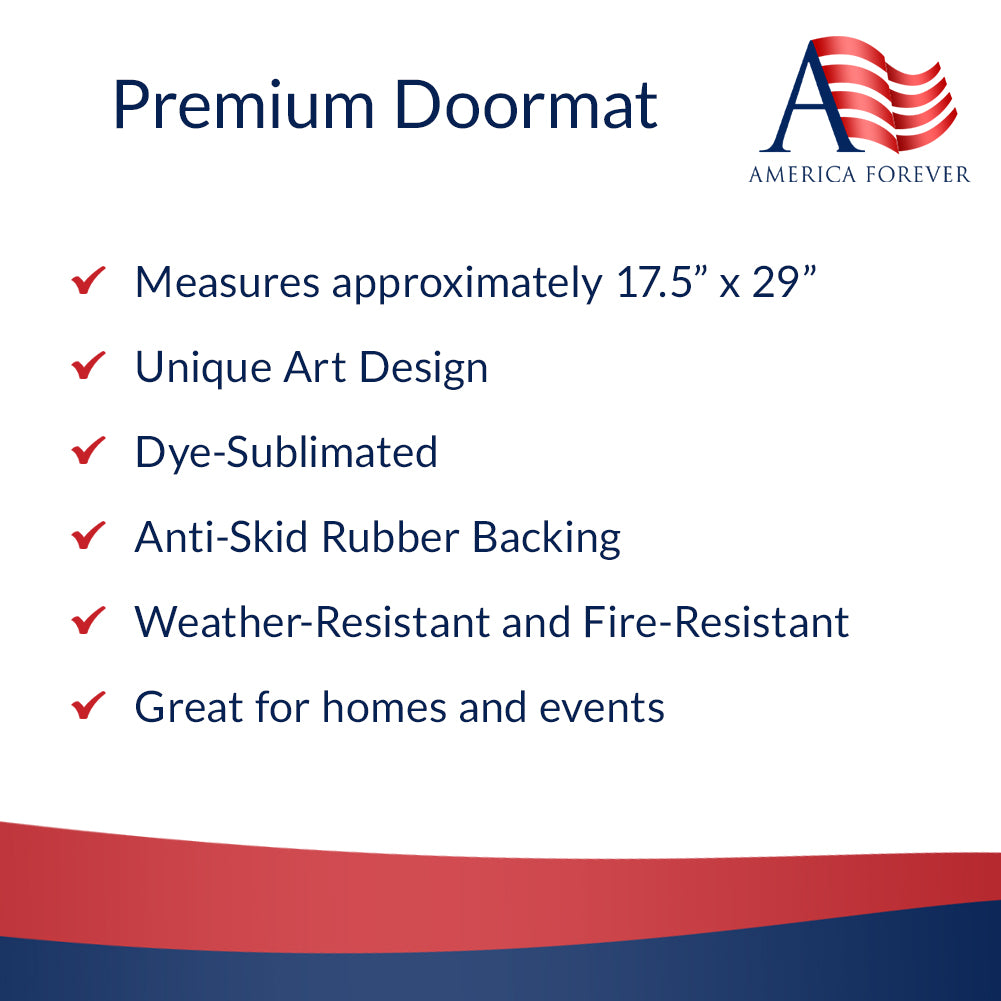 America Forever Tropical Butterflies Doormat