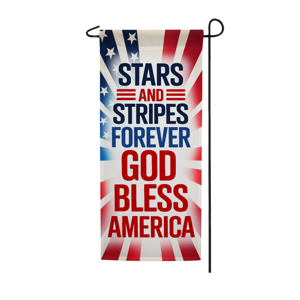 Stars and Stripes Forever Patriotic Garden Banner Flag