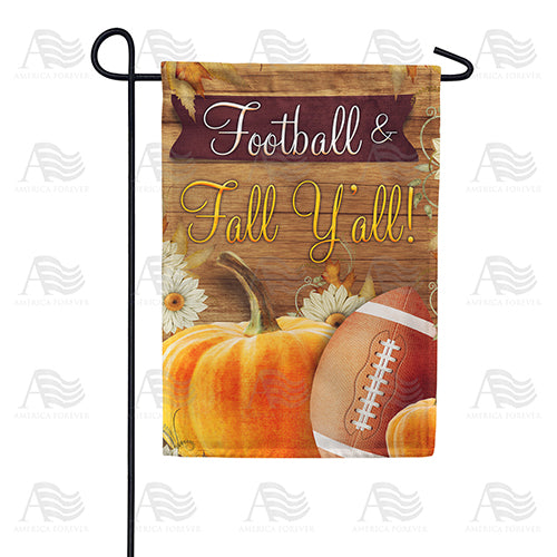 America Forever Football & Fall Y'all! Garden Flag