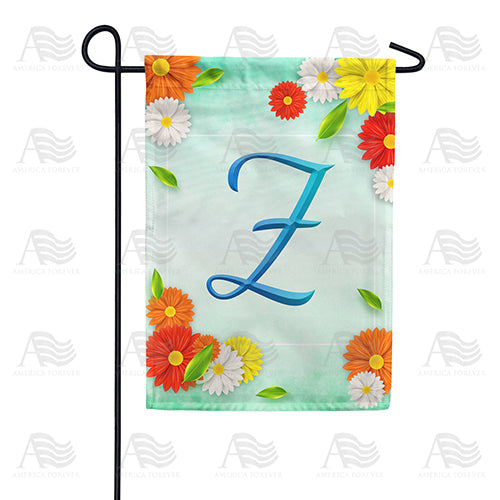 America Forever Bright Cosmos Monogram Garden Flag