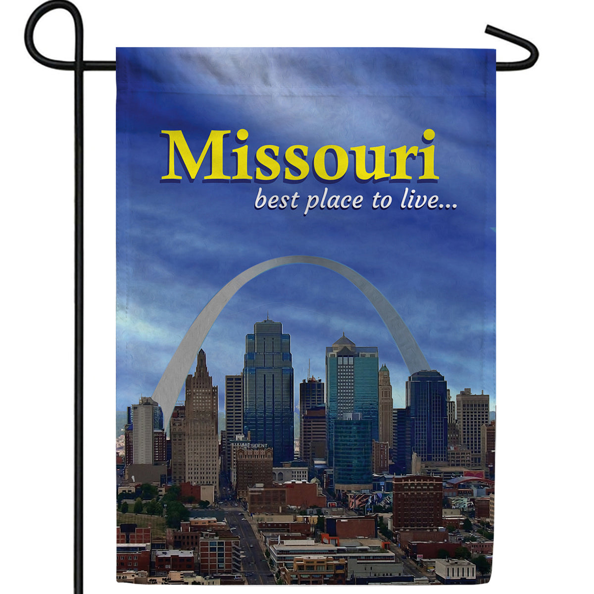 America Forever Missouri, The Gateway To The West Garden Flag