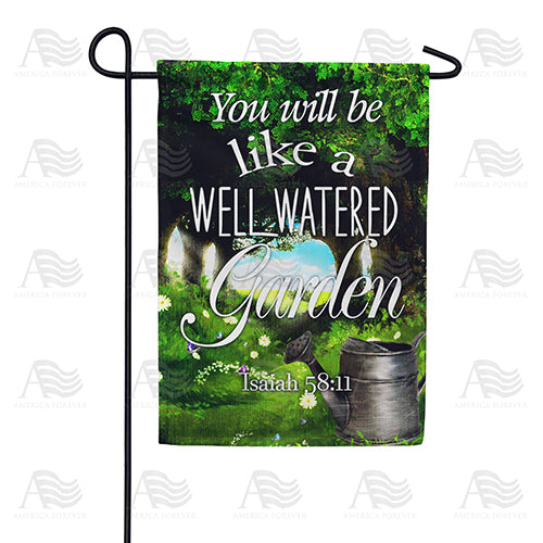 America Forever Well-Watered Garden Garden Flag