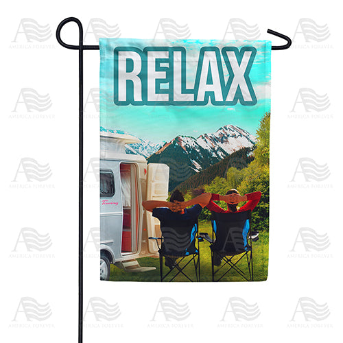 America Forever Relax & Enjoy The View Garden Flag