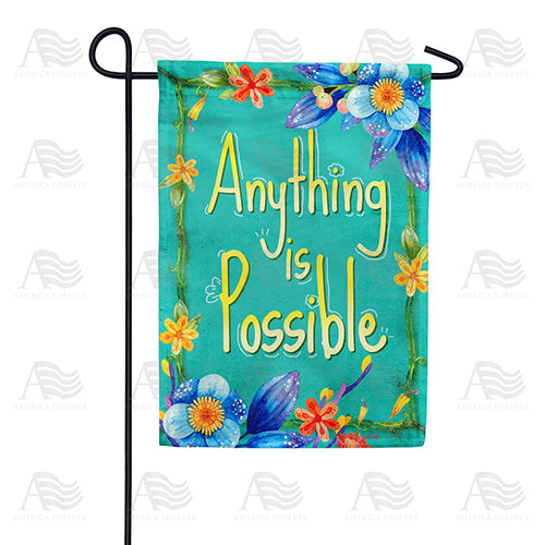 America Forever Think Positive Garden Flag