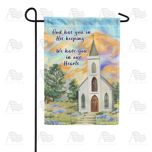 America Forever Until Our Heavenly Reunion Garden Flag