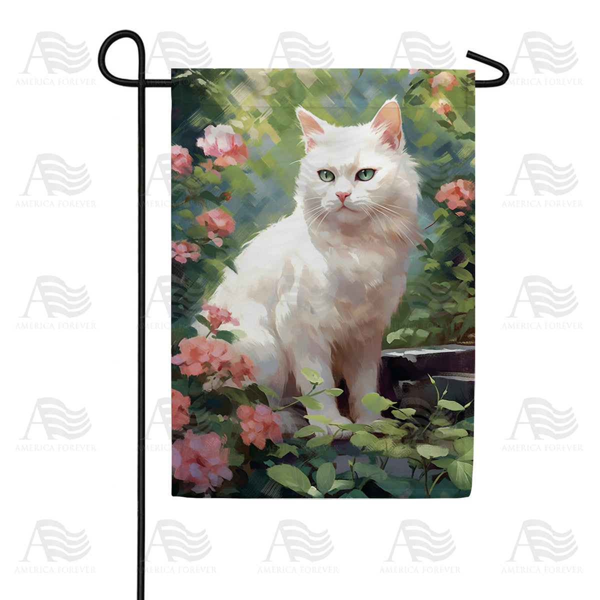 America Forever Miss Green Eyes Garden Flag