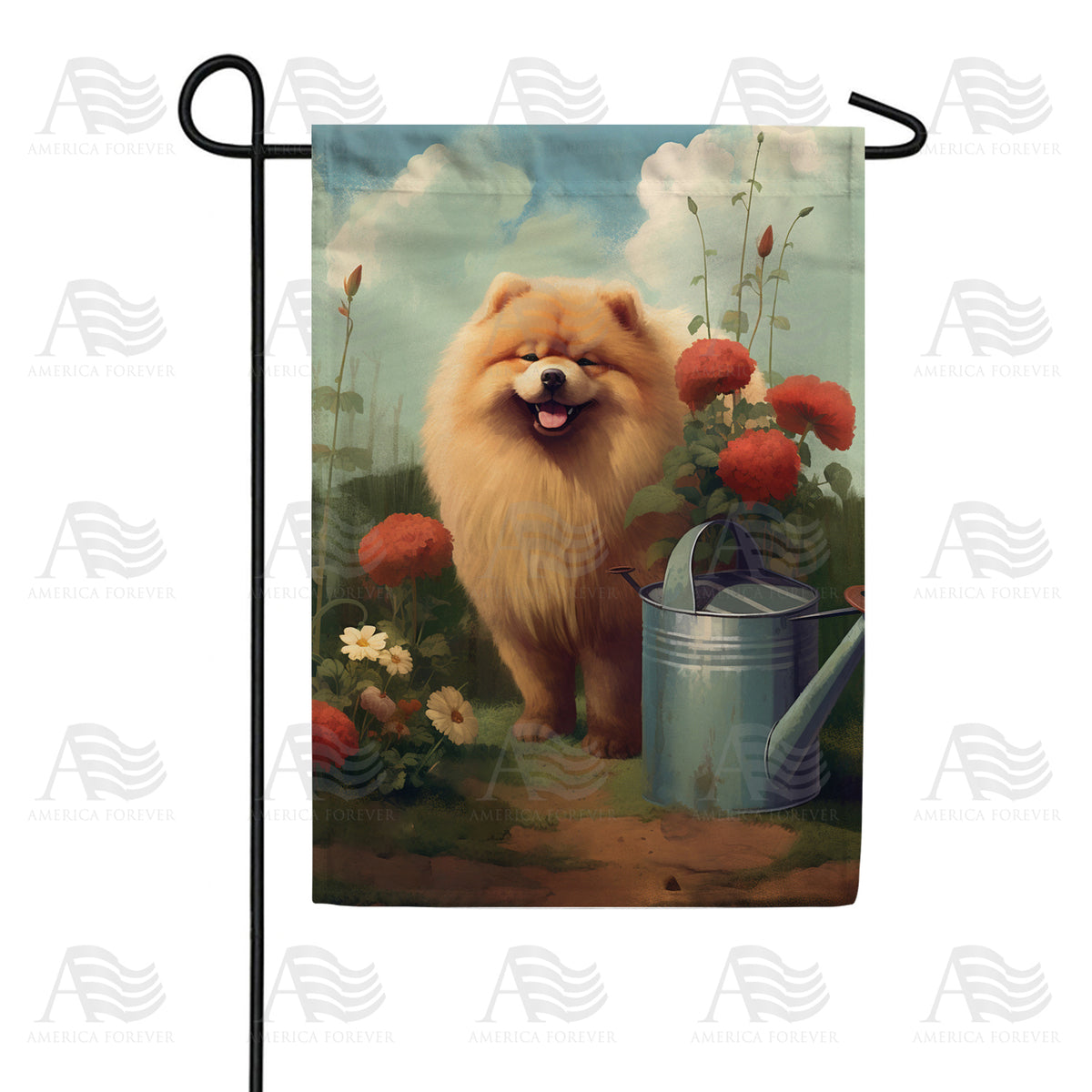 America Forever Chow Chow Garden Flag