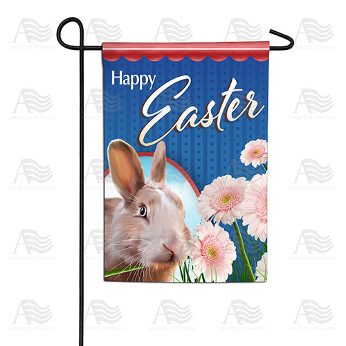 America Forever Realistic Easter Bunny Garden Flag