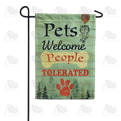 America Forever Pets Welcome Sign Garden Flag