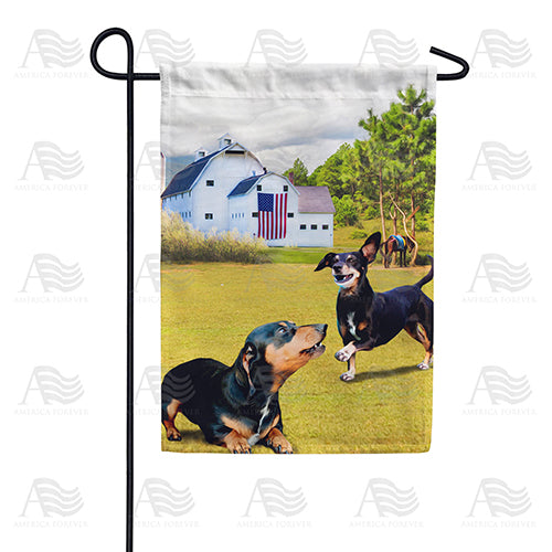 America Forever Hot Dog! Let's Play! Garden Flag