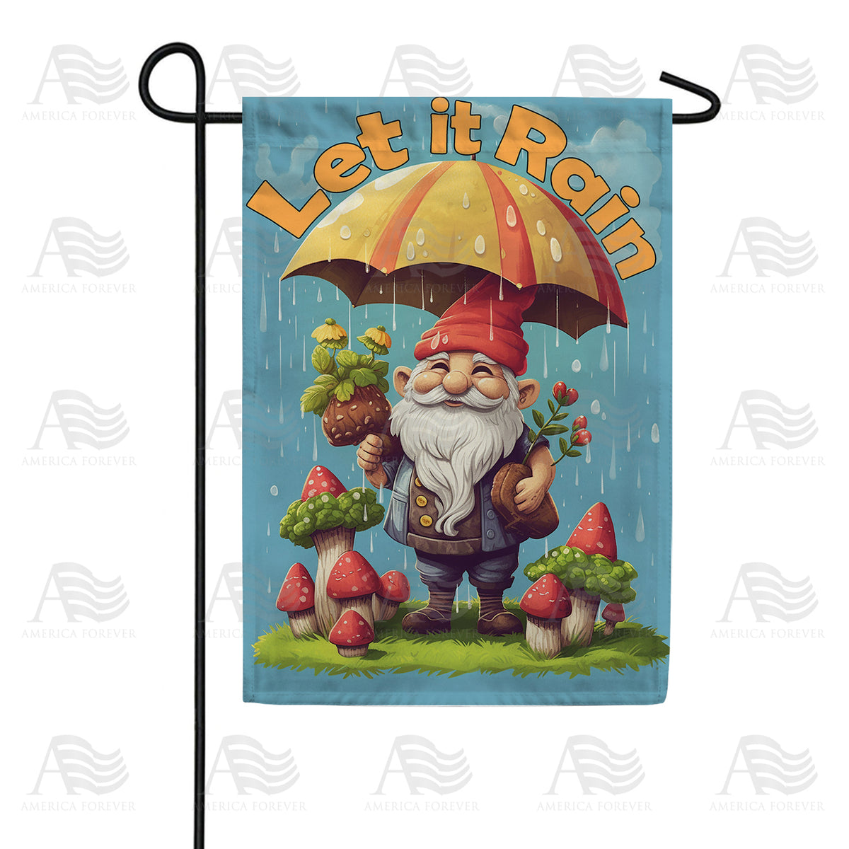 America Forever A Little Rain Garden Flag
