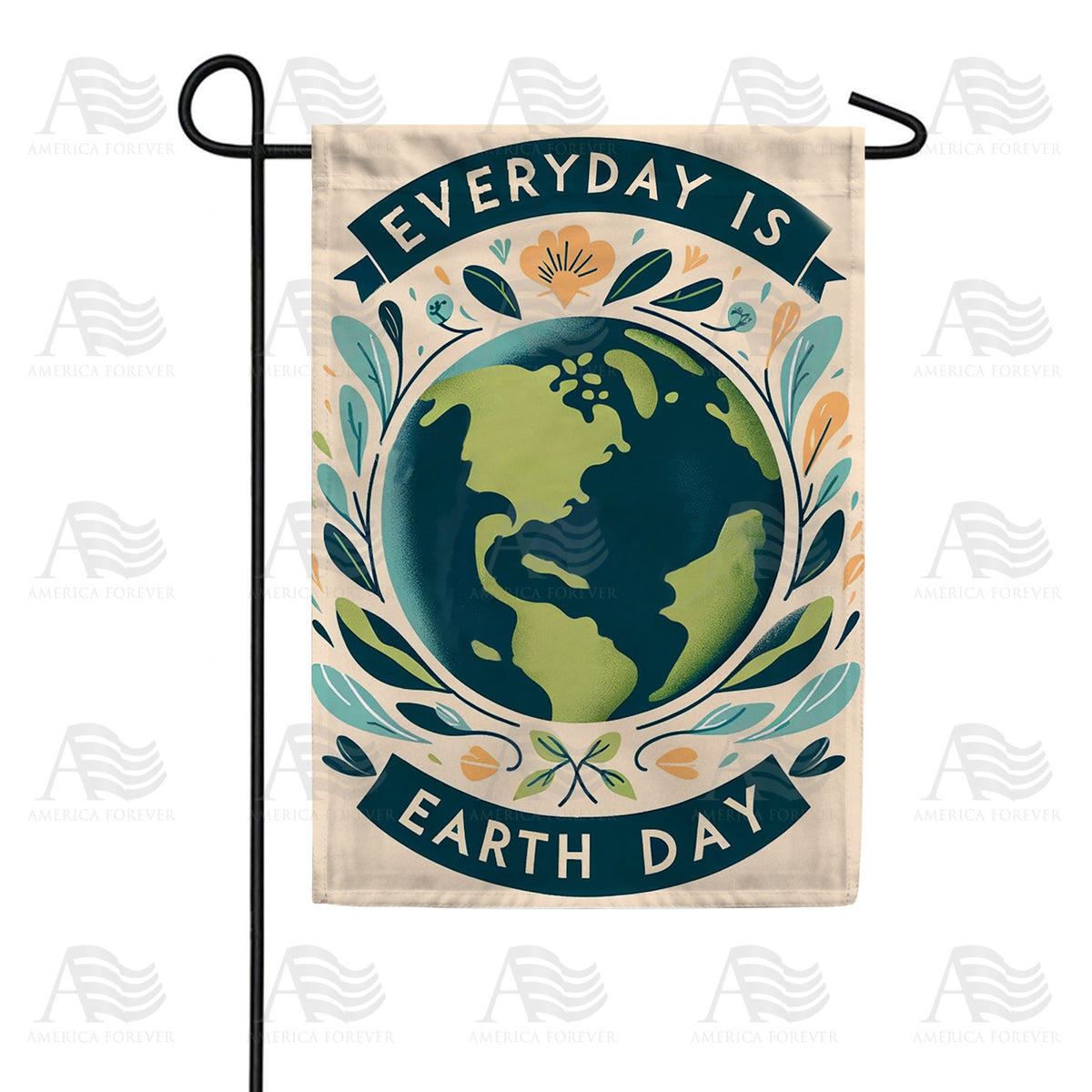 America Forever Embrace Our Planet Earth Garden Flag
