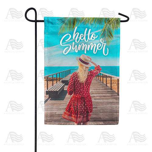 America Forever "Hello Summer, I Missed You!" Garden Flag