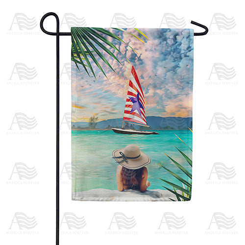 America Forever Summer Getaway Garden Flag