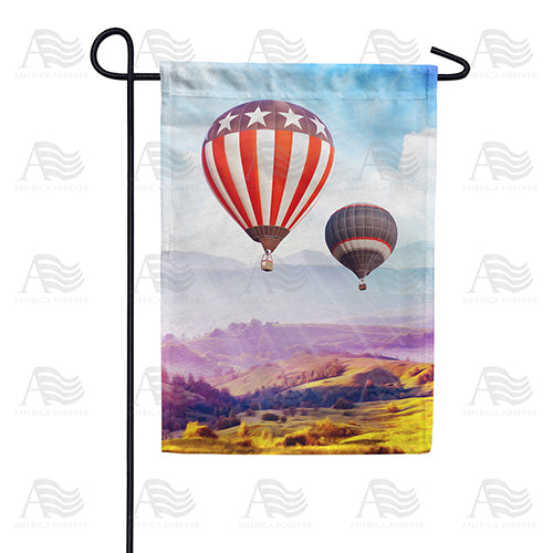 America Forever Patriotic Balloon Flight Garden Flag