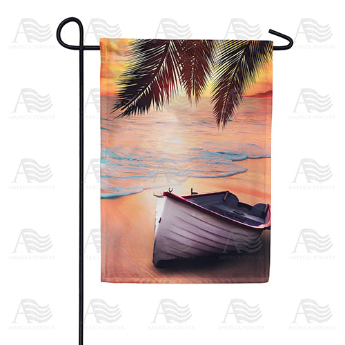 America Forever Tropical Destination Garden Flag