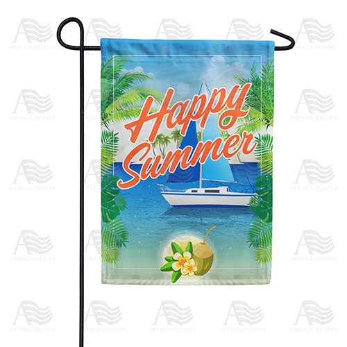 America Forever Happy Summer Garden Flag