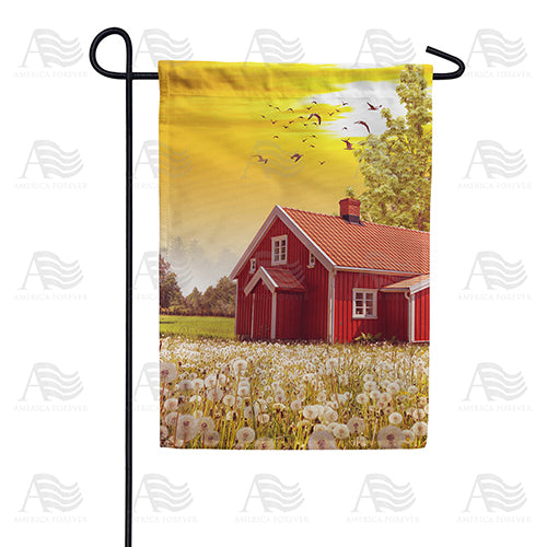 America Forever Dandelion Field Garden Flag