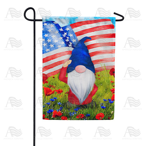 America Forever Saluting American Gnome Garden Flag