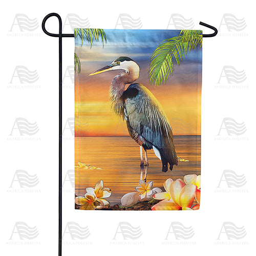 America Forever Heron Horizon Garden Flag