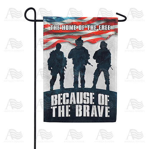 America Forever America's Brave Military Garden Flag