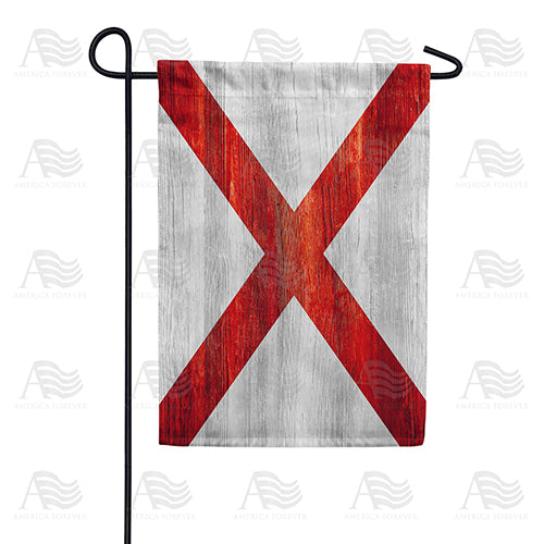 America Forever Alabama State Wood-Style Garden Flag