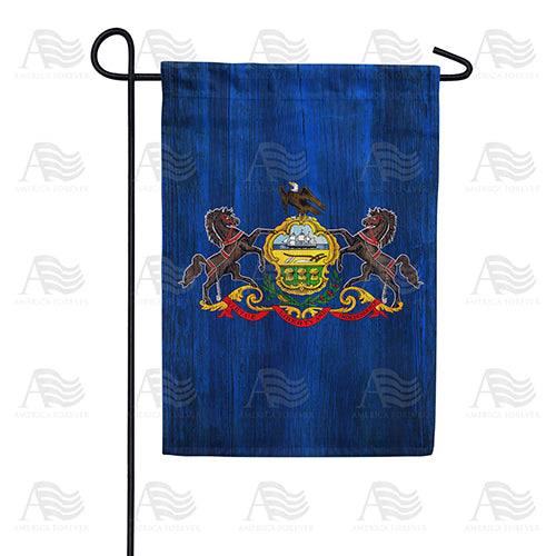 America Forever Pennsylvania State Wood-Style Garden Flag