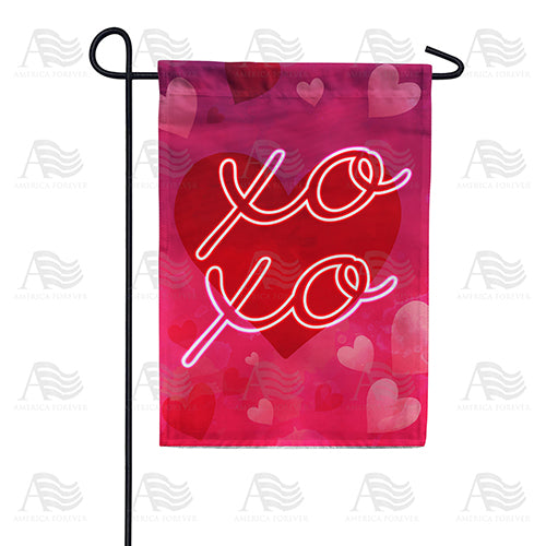 America Forever Hugs & Kisses XOXO Garden Flag