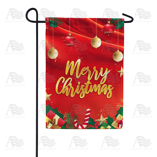 America Forever A Bright Christmas Garden Flag