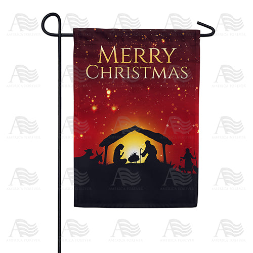 America Forever Our Dear Savior's Birth Garden Flag