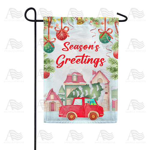 America Forever Christmas Tree Tradition Garden Flag