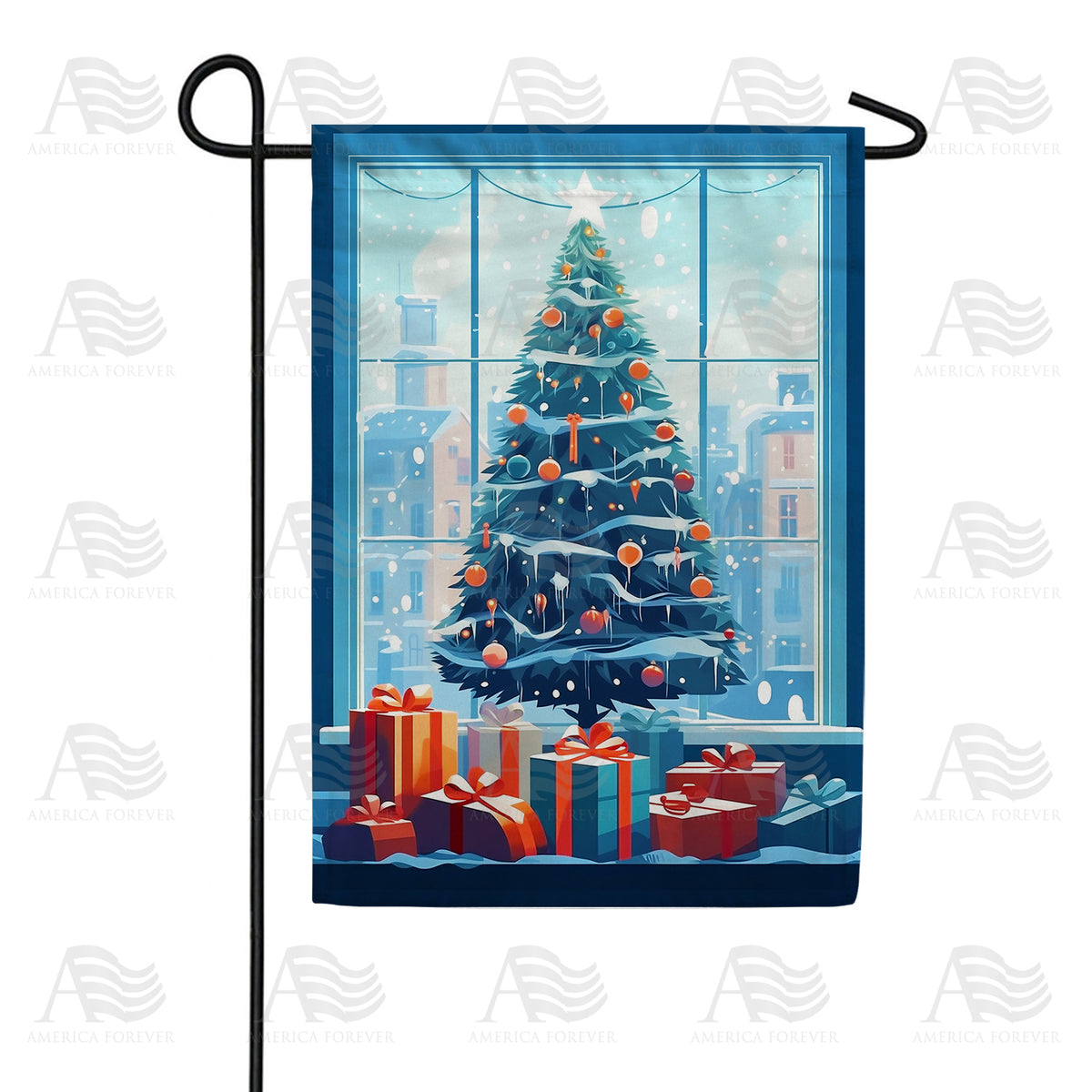 America Forever Hi Rise Christmas Garden Flag