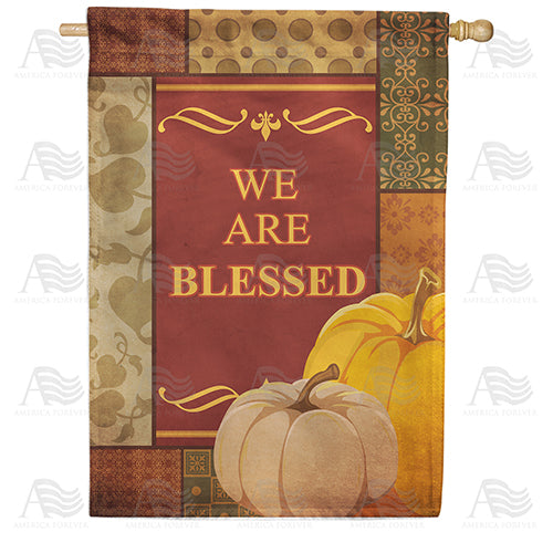 America Forever We Are Blessed House Flag