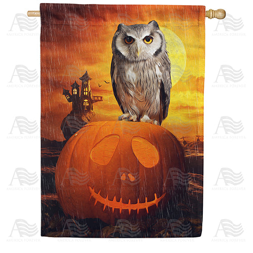 America Forever Happy "Owl"oween! House Flag