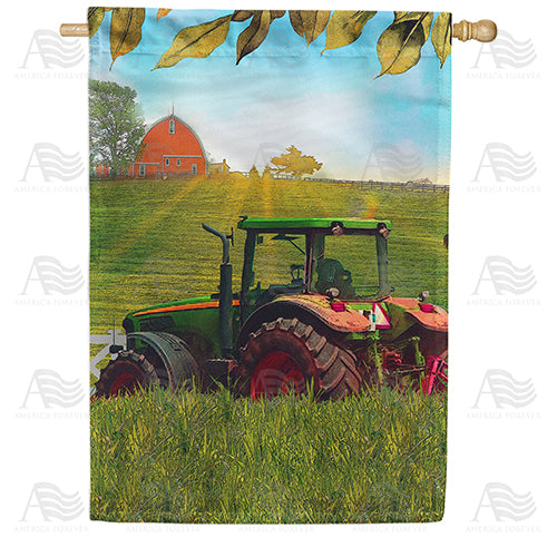 America Forever Farming Until Sunset House Flag