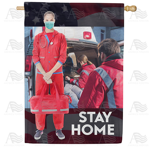 America Forever Ready To Respond House Flag