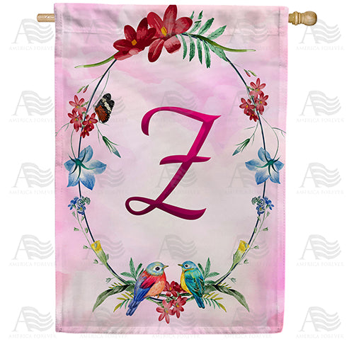 America Forever Ring Of Nature Monogram House Flag