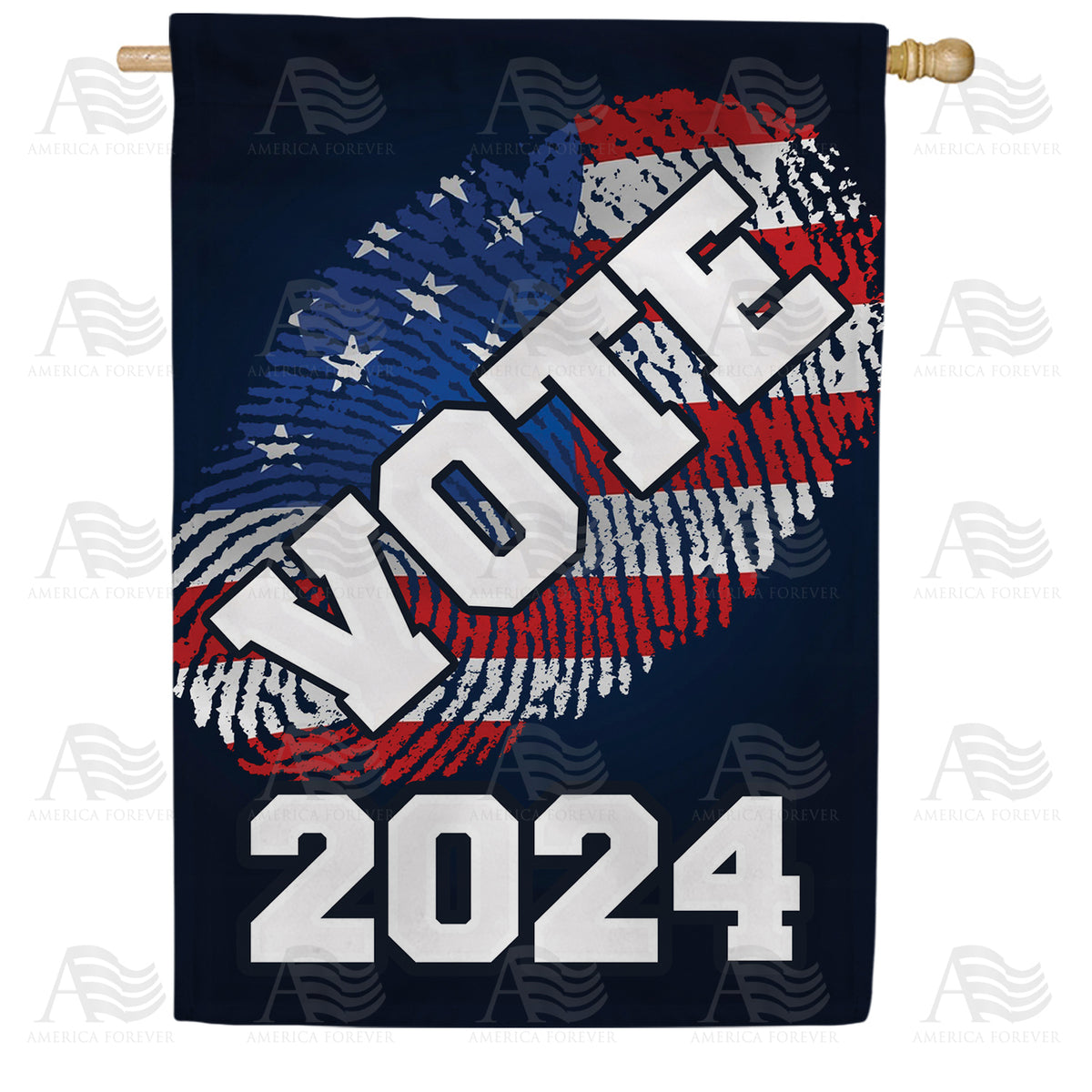America Forever Vote 2024 (Blue) House Flag