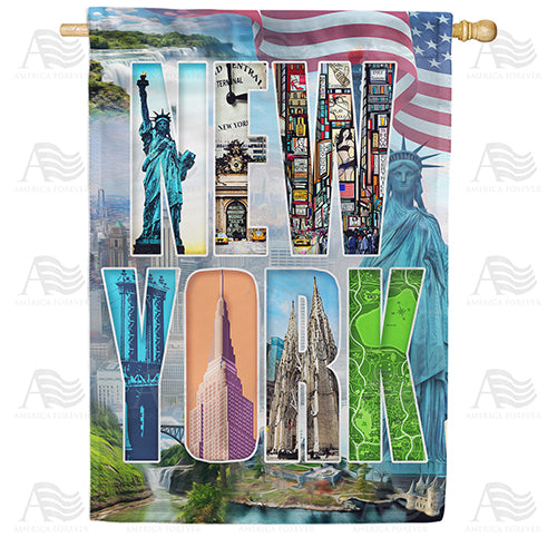 America Forever New York-So Much To See! House Flag