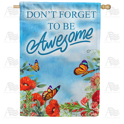 America Forever You're Awesome House Flag