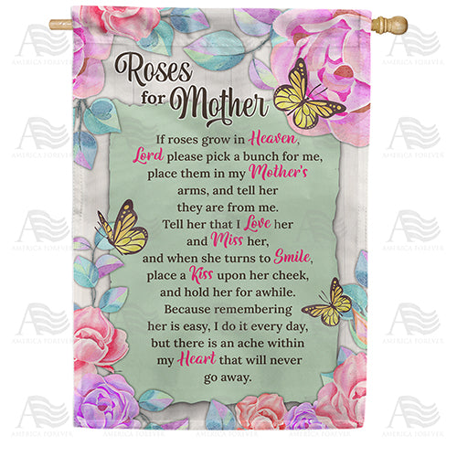 America Forever For Mother In Heaven House Flag