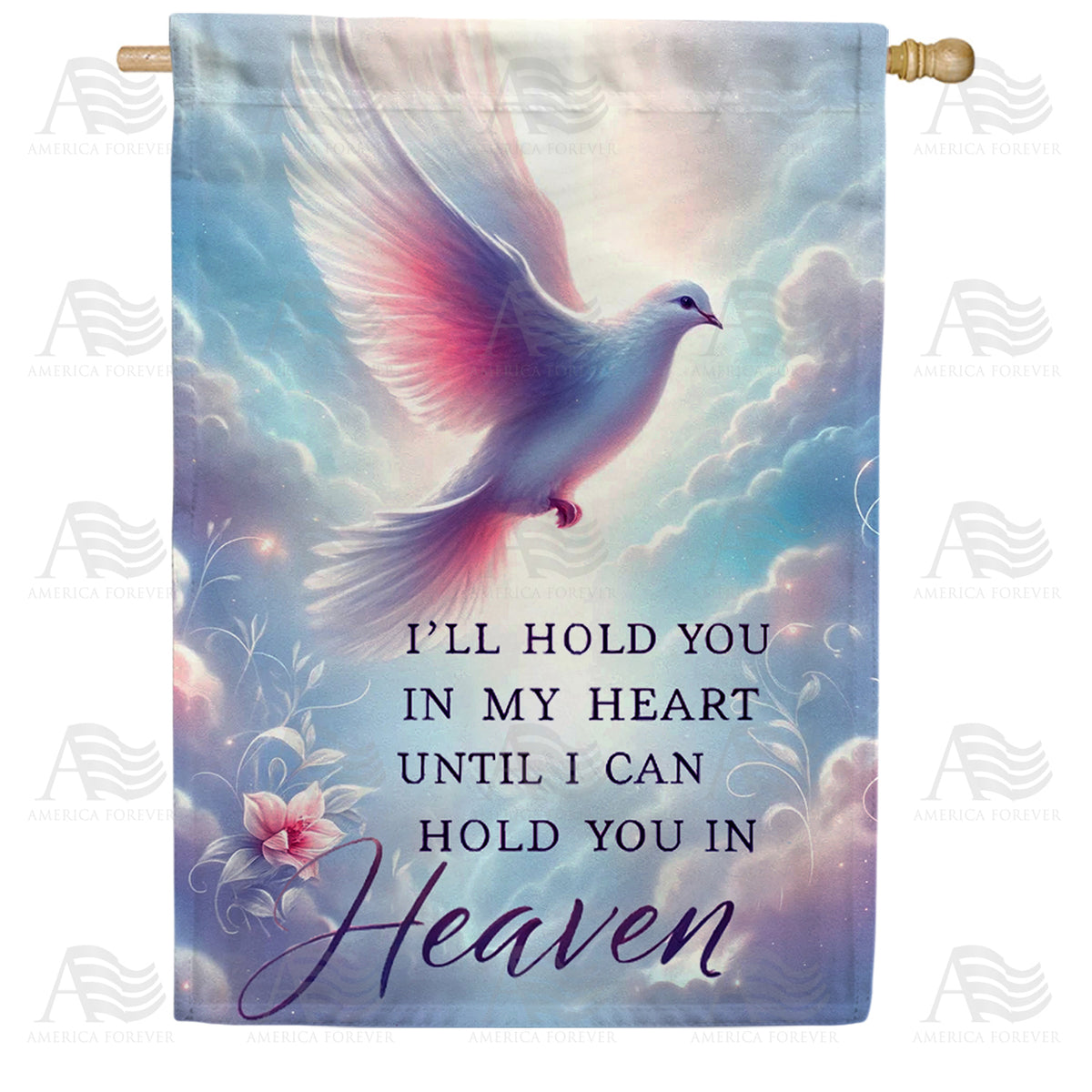 America Forever Soaring Dove House Flag