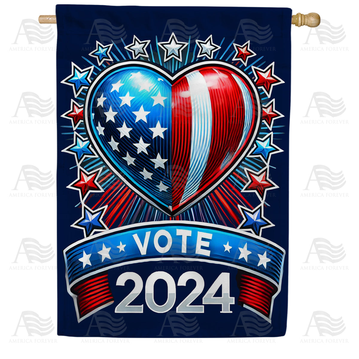 America Forever 2024 Presidential Election Vote House Flag