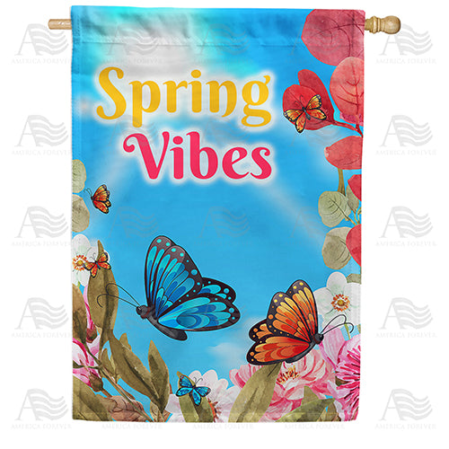 America Forever Spring Vibes House Flag