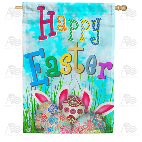 America Forever Paisley Eggs House Flag