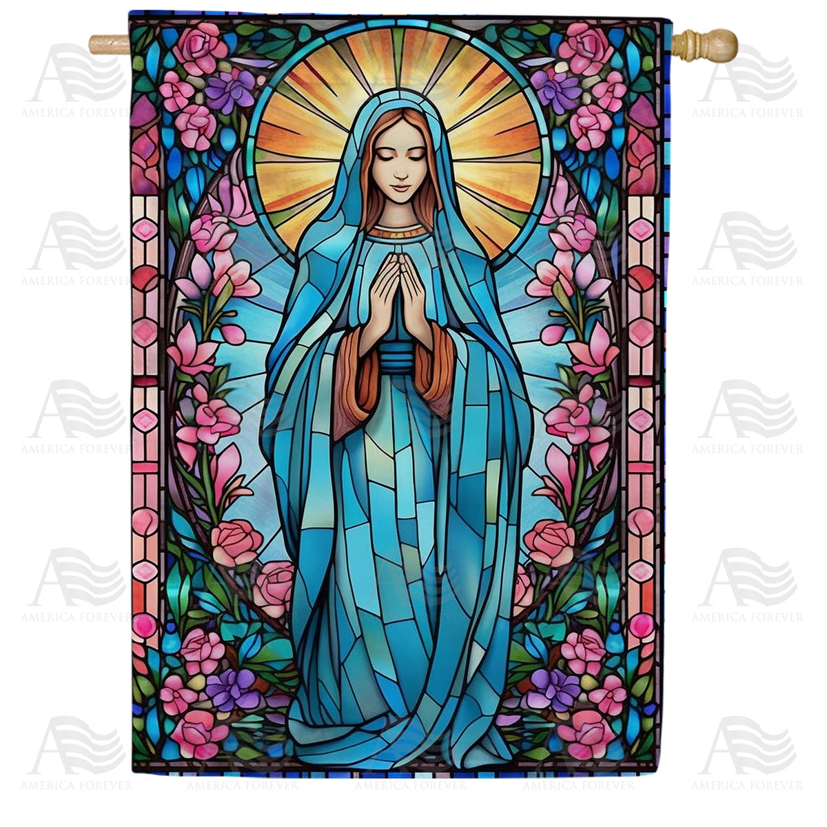America Forever Heavenly Prayer House Flag