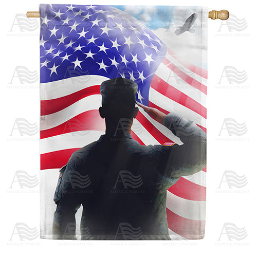 America Forever Veterans Salute House Flag