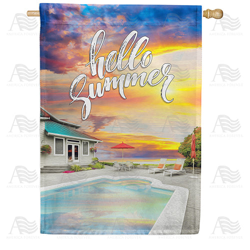 America Forever Summer Retreat House Flag
