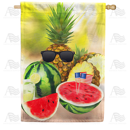 America Forever Summer Chill Feast House Flag