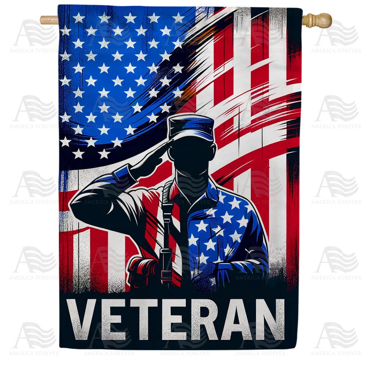 America Forever Salute to Service House Flag
